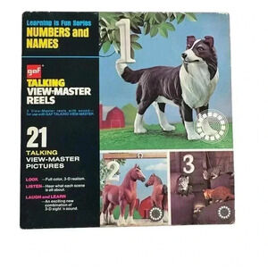 Vintage GAF TALKING VIEW MASTER Reels Numbers And Names **Untested**